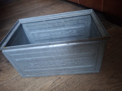 Vintage galvanised metal - galvanised, tub