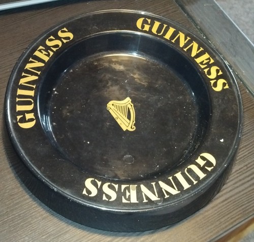 Guinness melamine ashtray - melamine,