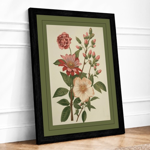Three blooms study botanical - blooms,