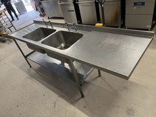 Commercial Double Basin Stainless Steel Sink £450 + VAT