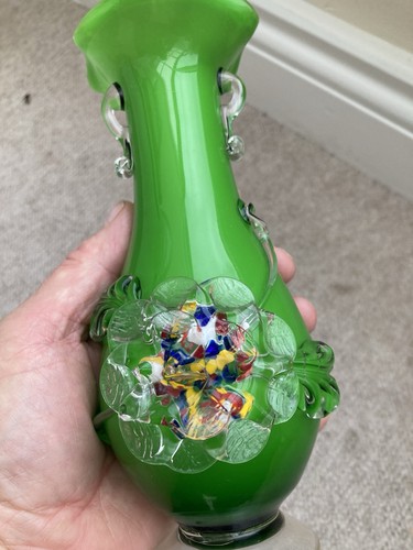 Vintage art glass - glass, ruffle
