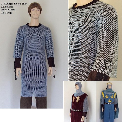 Zinc plated butted chainmail - plated,