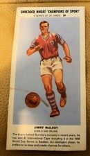 JIMMY McILROY 1961 SHREDDED WHEAT CHAMPIONS OF SPORT TRADING CARD
