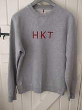 Genuine Authentic Men’s Light Grey Hackett HKT Sweatshirt Jumper, Size Medium
