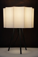 Akari Inspired Curtain Table