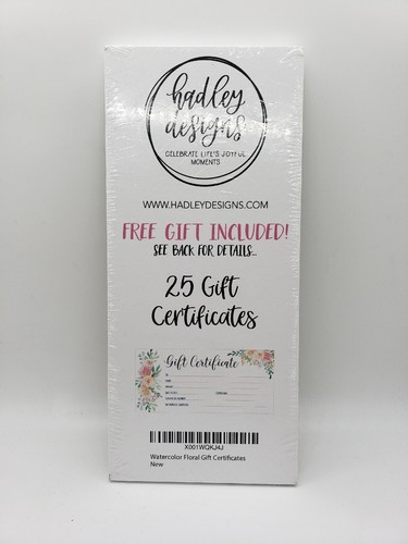 4x9 watercolor floral gift - watercolor,