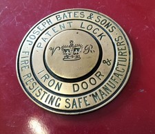 Vintage Brass Safe Plaque