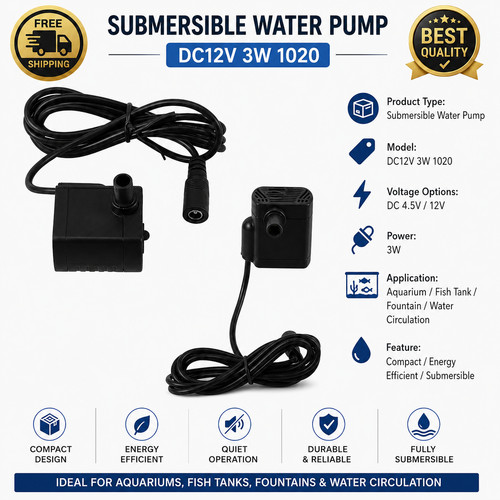 Submersible water pump 5v - water, 4.5v