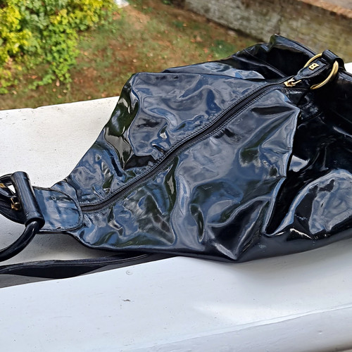 Bally black patent - patent, leather