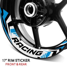 For Aprilia TUONO V4 1100 RR 15-20 Wheel Inner Rim Stickers 17" Racing Aqua S12