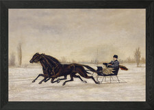 Horse-Drawn Sleigh in Winter