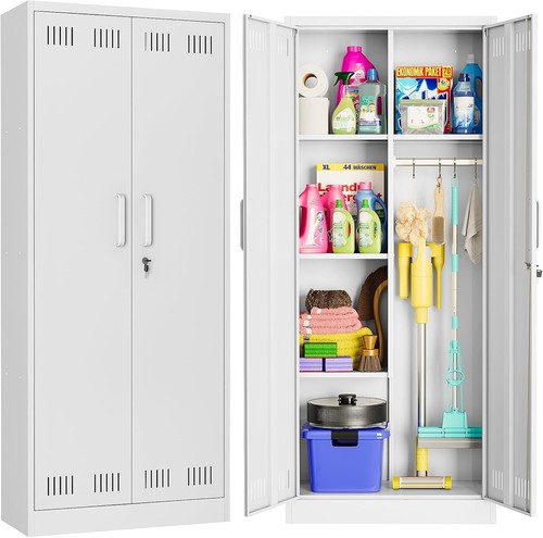 Broom closet storage cabinet - broom, 2
