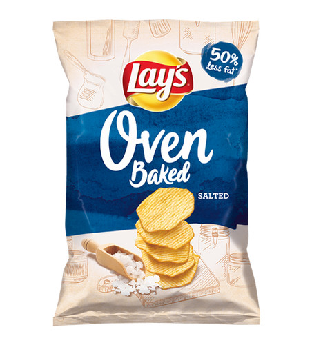 Lays oven baked salted - baked, flavor