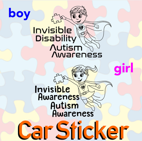 Autism awareness sticker - autism,