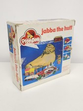 star wars Jabba The Hutt Play-Doh Set Vintage Boxed Return Of The Jedi + skiff