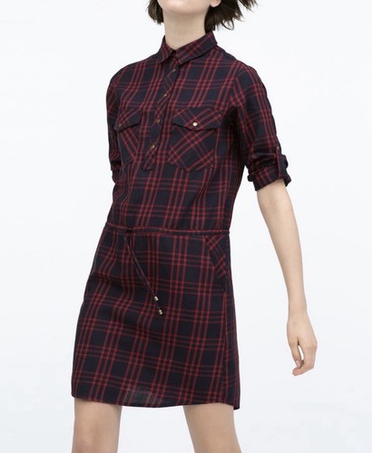Zara tartan plaid flannel - zara,