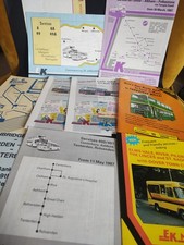 East Kent 1986 Bus Minilink Timetable Map Emphemera Guide Tunbridge Wells Dover