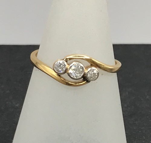 Antique diamond twist ring - , uk