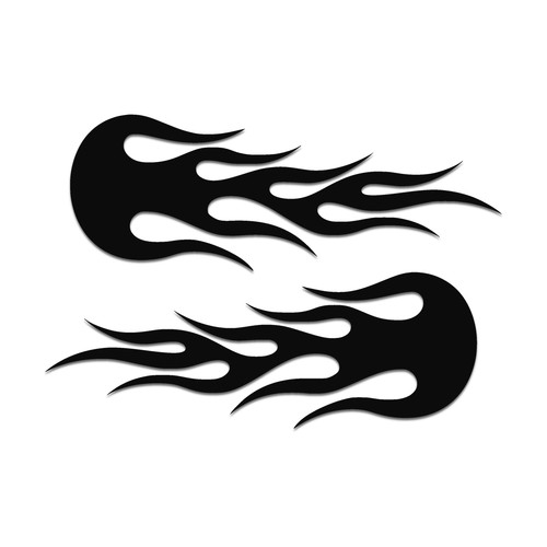 Tribal flames pair - pair, side