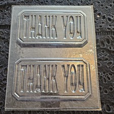 "Thank You" Chocolate Bar Mould. In Very Good Condition. Unbranded