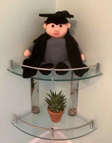 Graduate hand knitted - “graduate”,