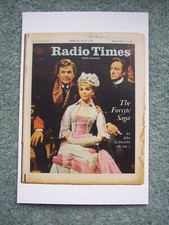 Postcard Radio Times 7-13 January 1967 The Forsyte Saga BBC 59th Birthday card
