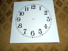 clock dial face paper card 3"