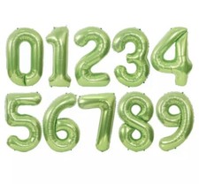 Number 2 Light GreenFoil Number Balloons. Large Giant.  Inflating Helium Ballons