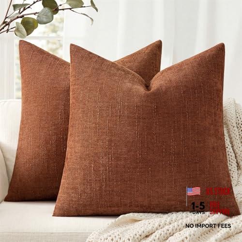 Terracotta rust pillow covers - terracotta,