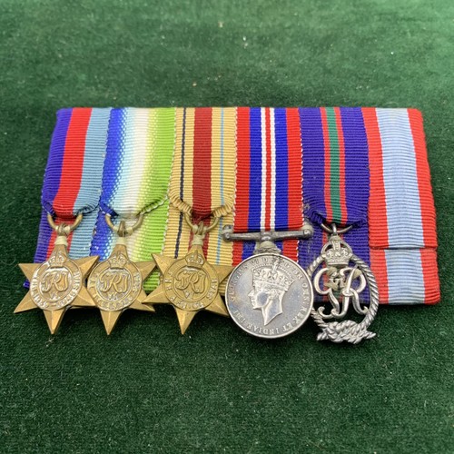 Ww2 miniature medal group rnvr - group,
