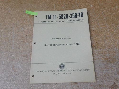 5820 358 1961 radio - tm, 11-5820-358-10