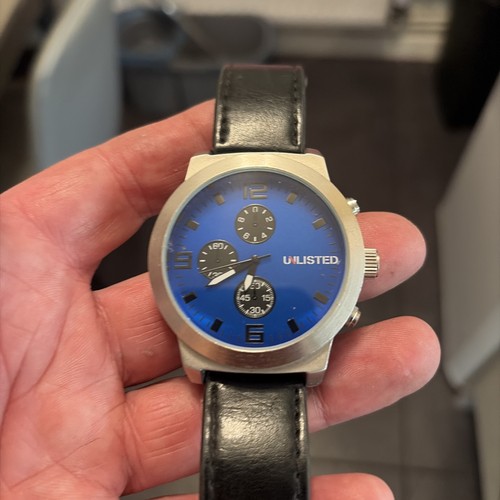 Gents unlisted blue - blue, face