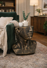 Bronze tone classical bust - tone,