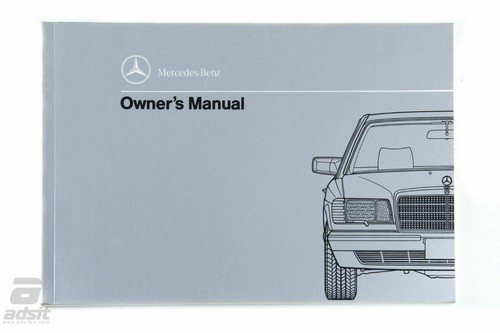 Mercedes benz owner manual - mercedes-benz,
