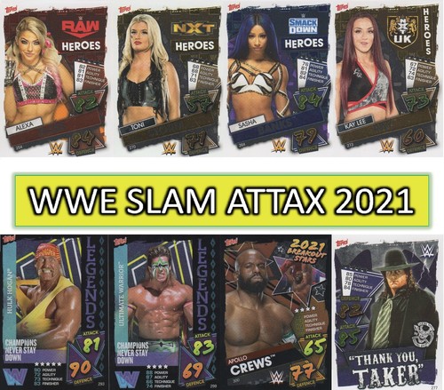 Wwe slam attax 2021 rare - attax,