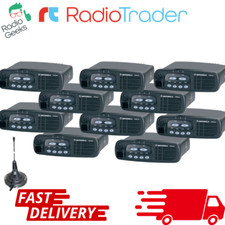 10xRefurbished Motorola GM340+CABMAG VHF 6 Channel Data Radio (Free programming)