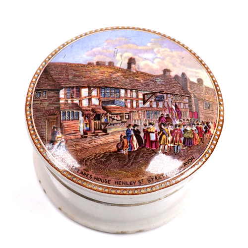 Prattware staffordshire pot - prattware,