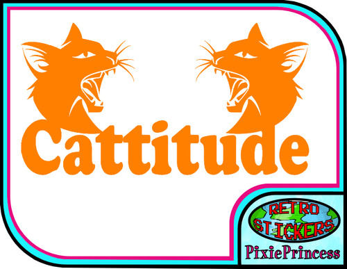 Cat kitten pet fun vinyl - cat,