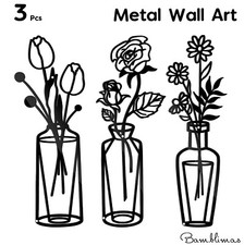 Piece black metal flower - piece,