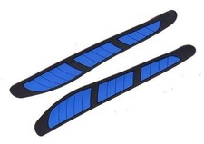 2 x Black Rubber Door Mirror