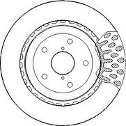 REAR BRAKE DISCS FOR  SUBARU