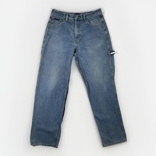 Tommy Hilfiger Carpenter Jeans Mens W32 L34 Blue Denim Hammer Loop Workwear