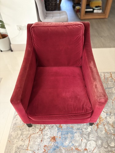 Sofa com red velvet - red,