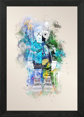 Kaws framed wall art - kaws,