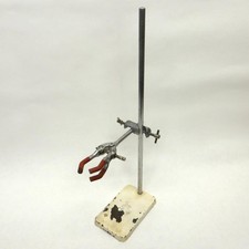 Vintage Laboratory Stand Chemist Retort Stand + Bosshead & Clamp