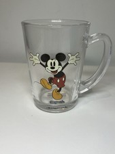 Mickey Mouse Clear Glass Mug