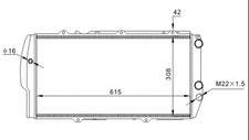 RADIATOR ENGINE COOLING FITS