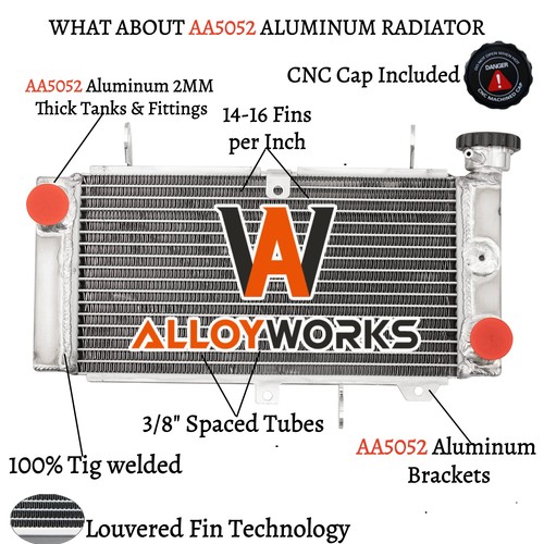 Rows aluminum radiator - rows,