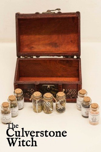 Herb salt witch bottle - 3,