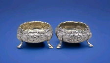 Pair of Solid Silver Cauldron